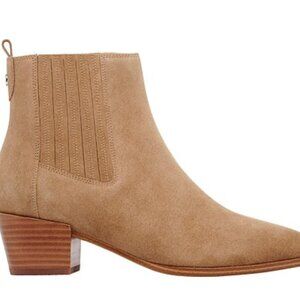 Nine West Applez Taupe Beige Low Heel Ankle Boot